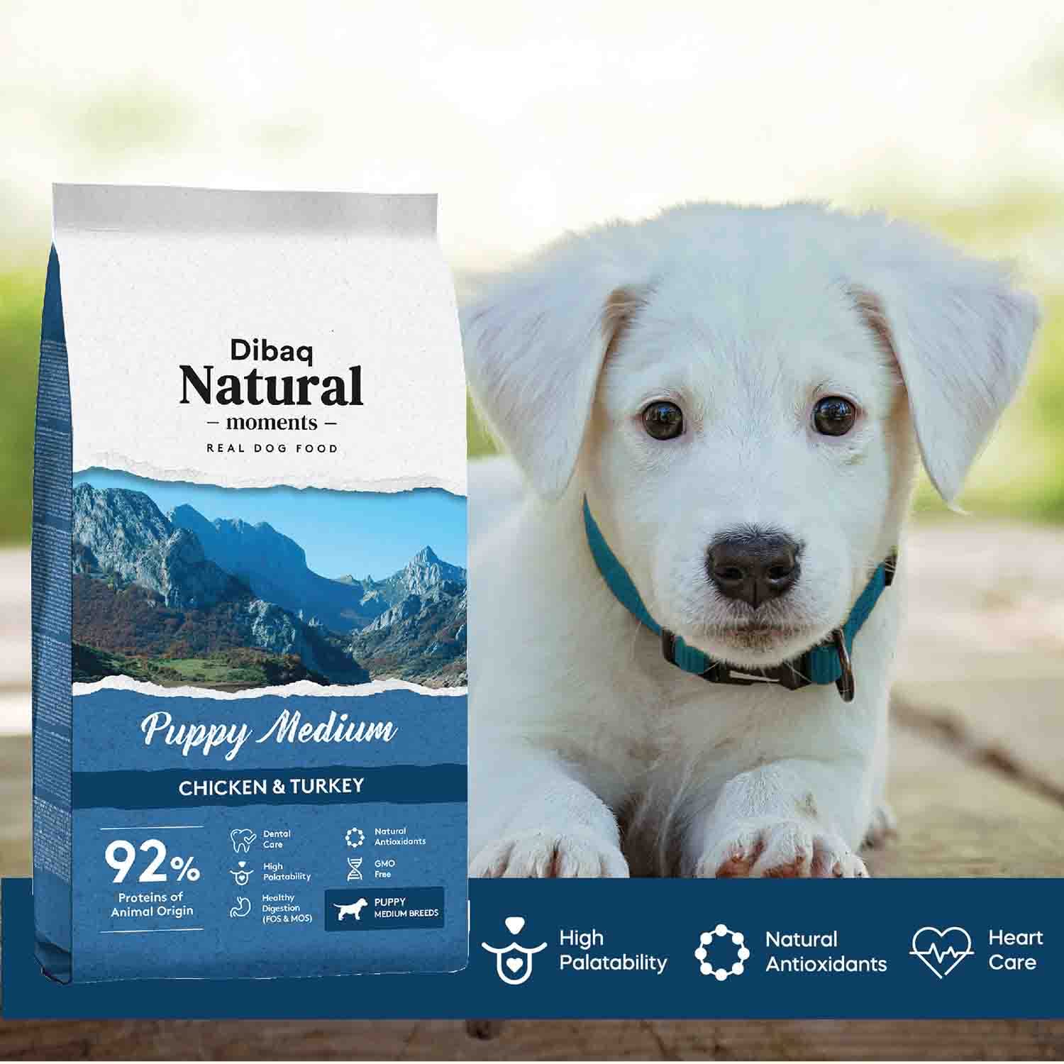 Dibaq Natural Moments Puppy Medium Chicken & Turkey - Image 2