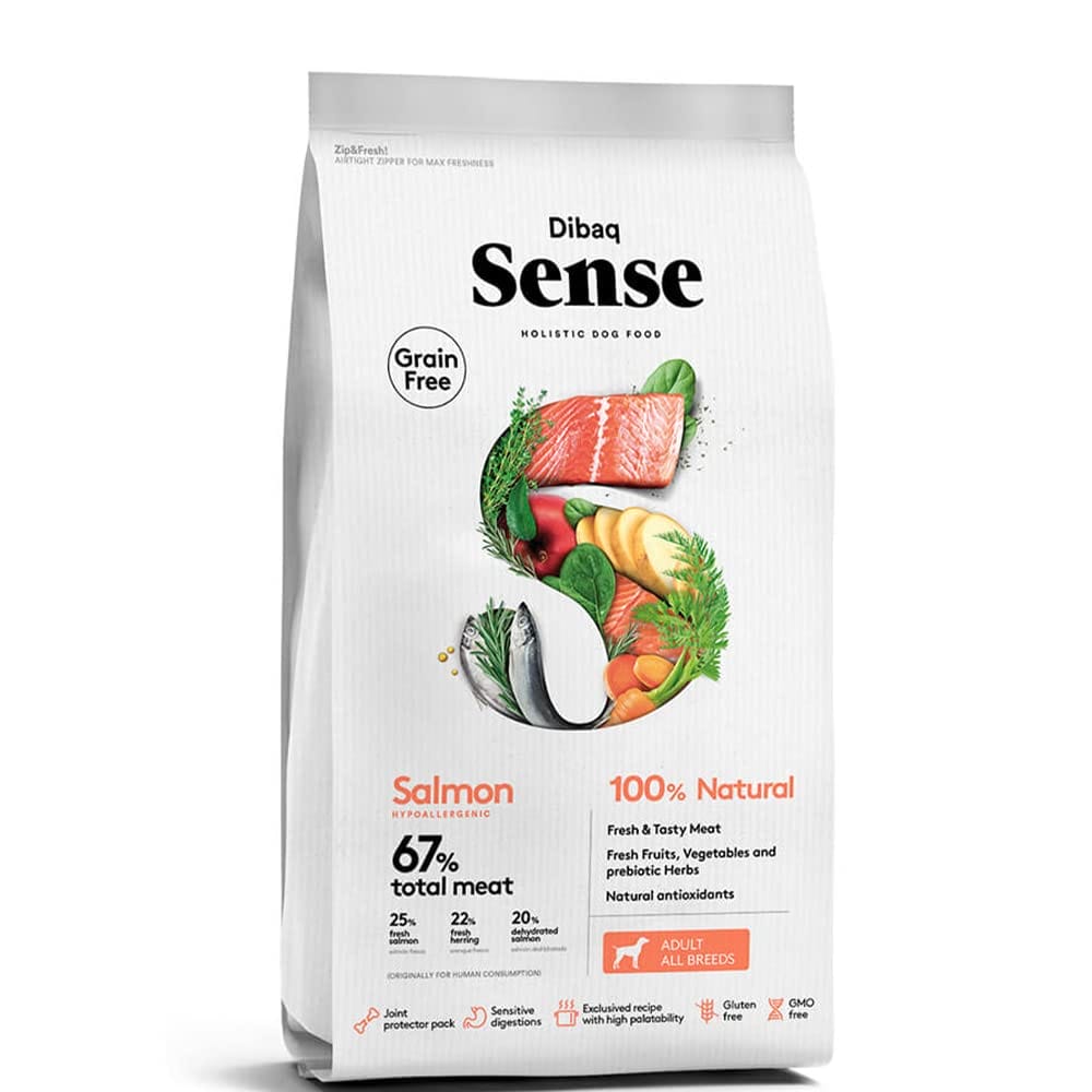 Dibaq Sense Grain Free Salmon Hypoallergenic Adult All Breeds Dog Food