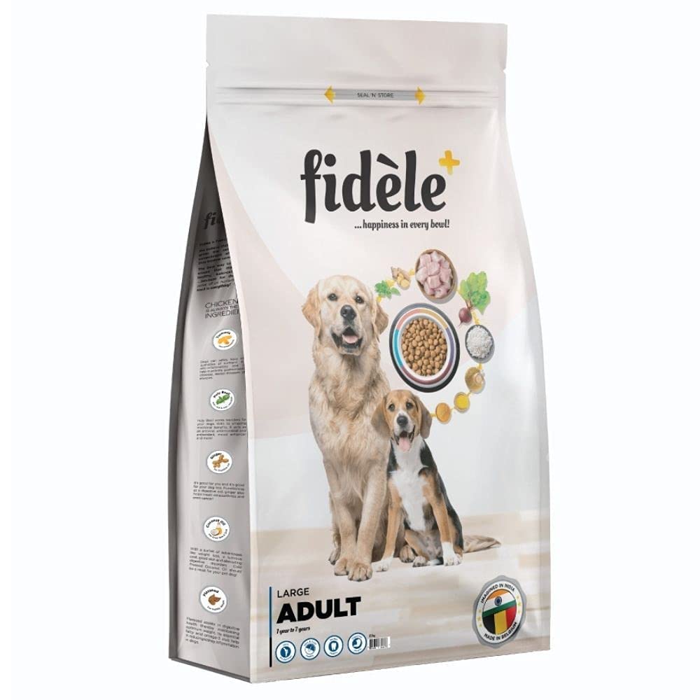 Fidele Adult Large Breed Dry Dog Food Chicken with Natural Ingredients | No Soy | No Wheat | - Image 4