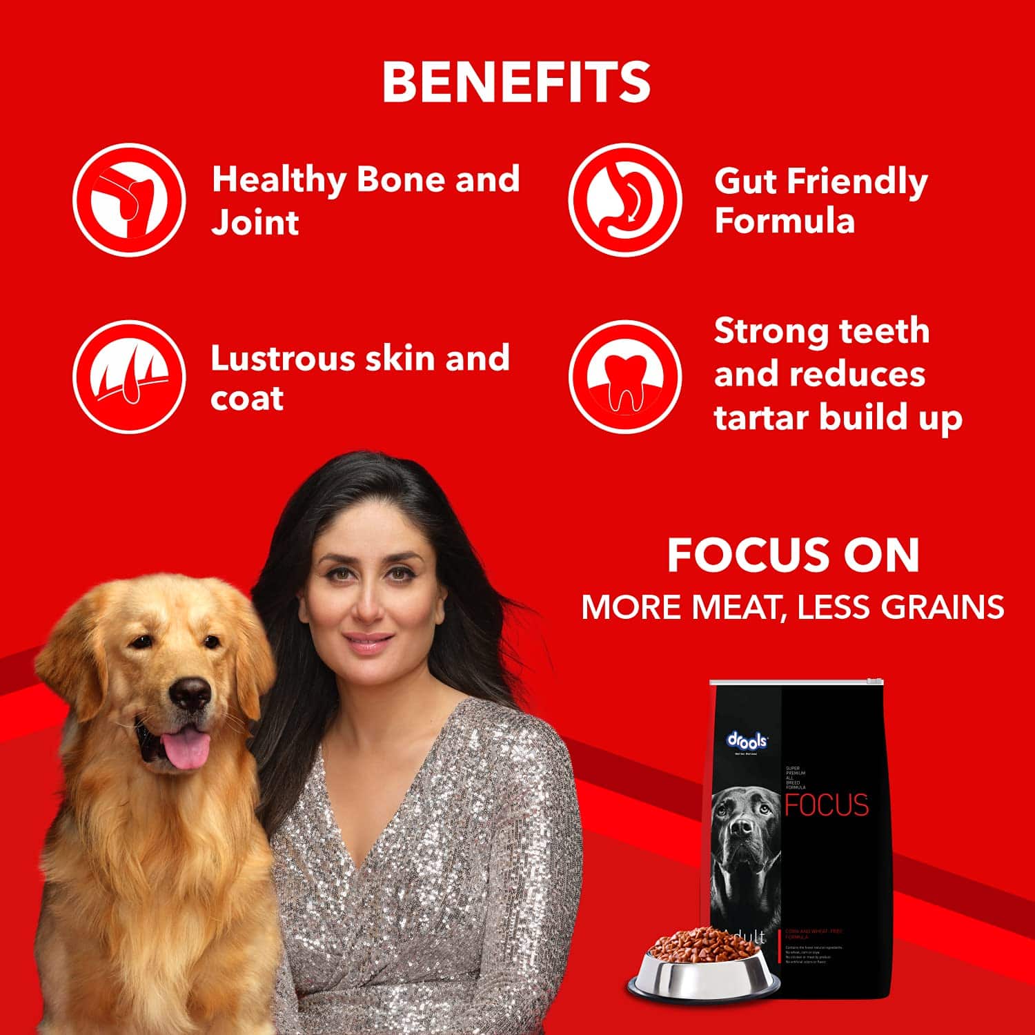 Drools Focus Adult Super Premium Dog Food 12 kg (+1kg Extra Free Inside) - Image 6