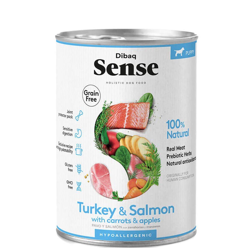 Dibaq Sense Puppy Wet Food Salmon & Turkey 380 gms