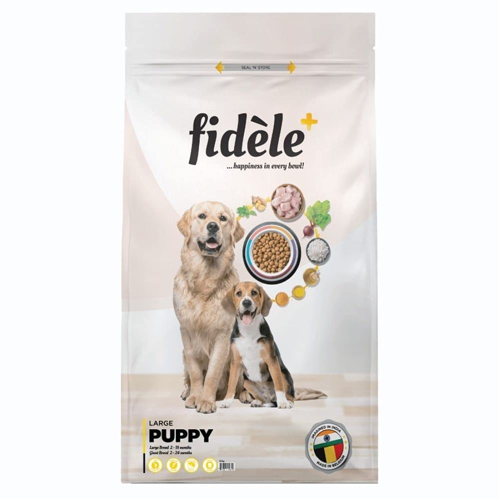 Fidele+ Dry Dog Food for Large Breed Puppies, Chicken Recipe with Natural Ingredients - Image 4