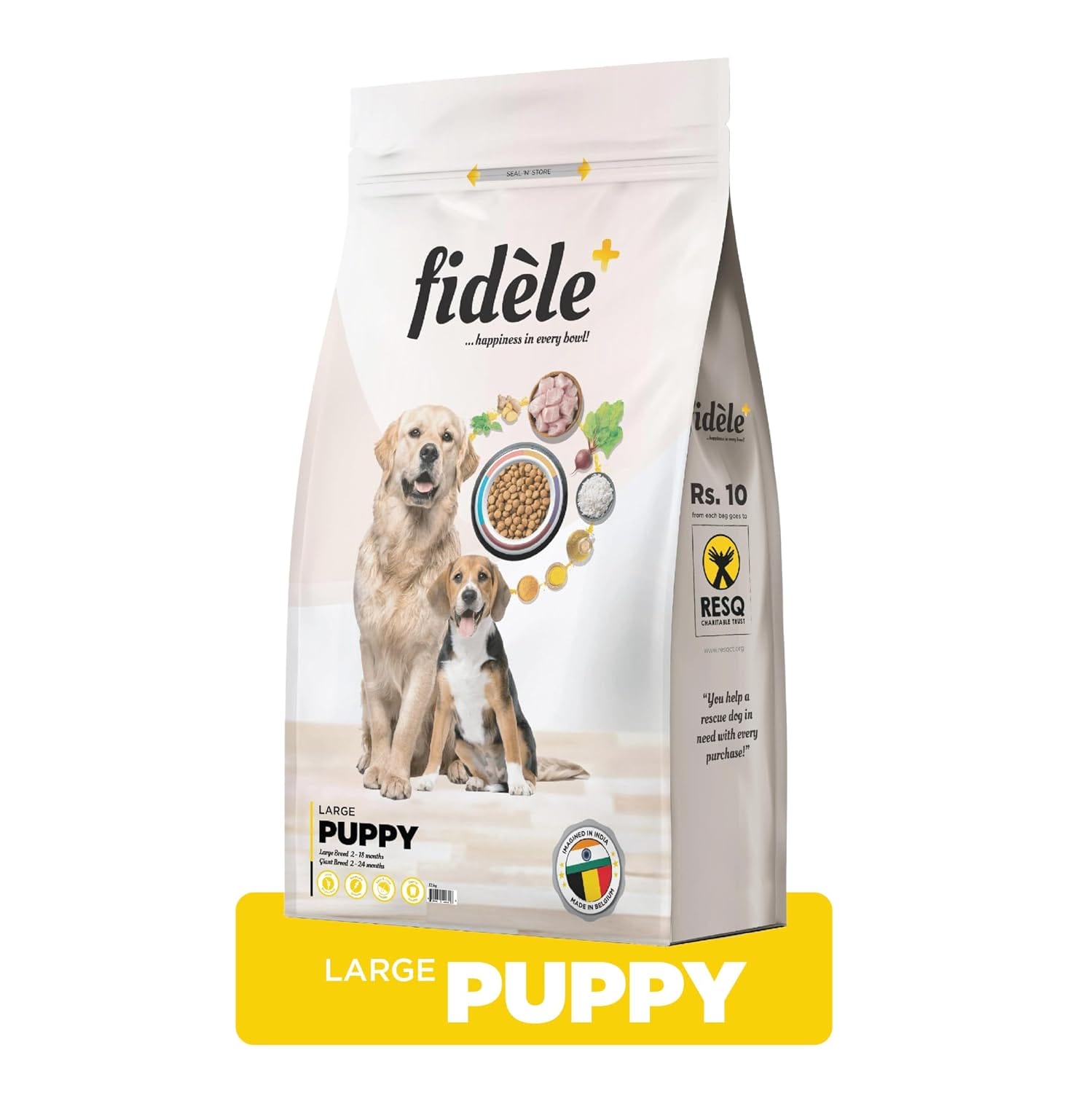 Fidele+ Dry Dog Food for Large Breed Puppies, Chicken Recipe with Natural Ingredients - Image 7