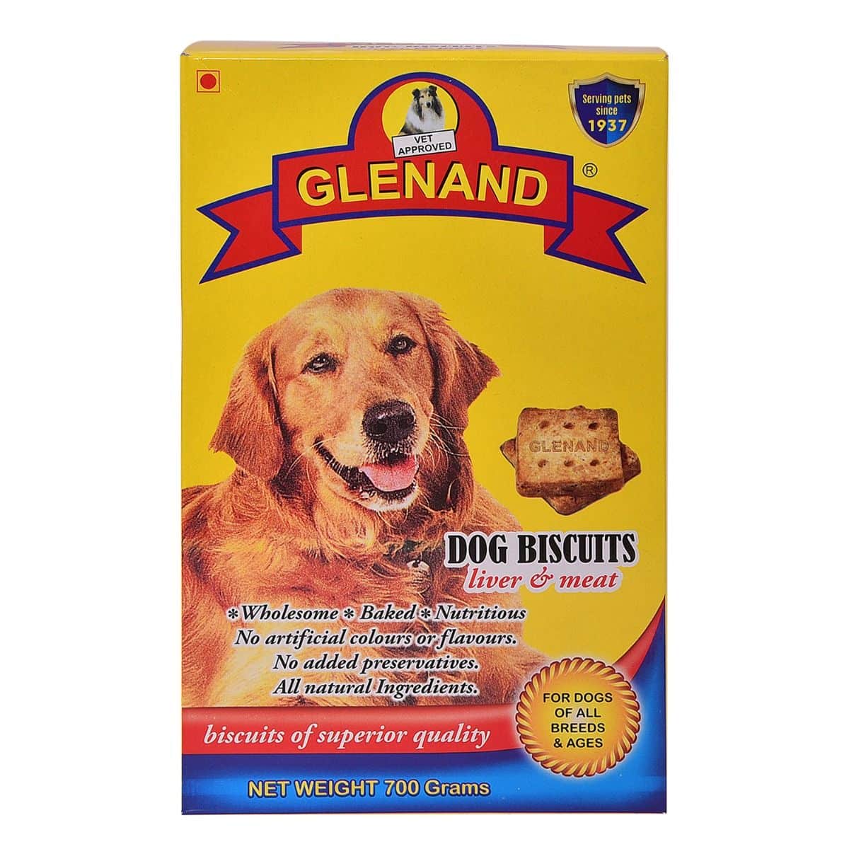 Glenand Dog Biscuits 700g Liver & Meat