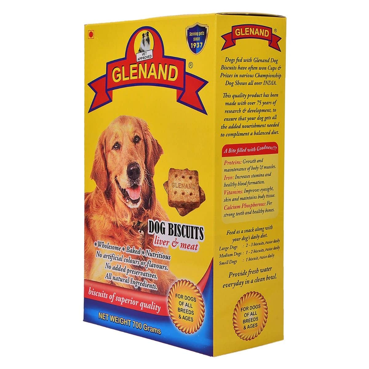 Glenand Dog Biscuits 700g Liver & Meat - Image 2