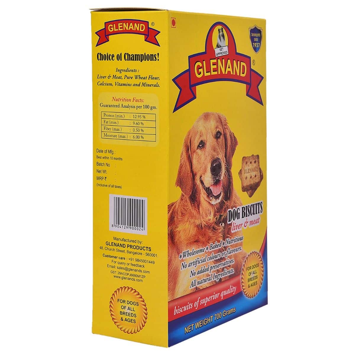 Glenand Dog Biscuits 700g Liver & Meat - Image 3