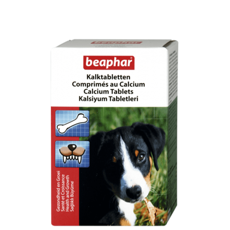 Beaphar Kalk Calcium Tablets Dog Supplement, 160 Tablets