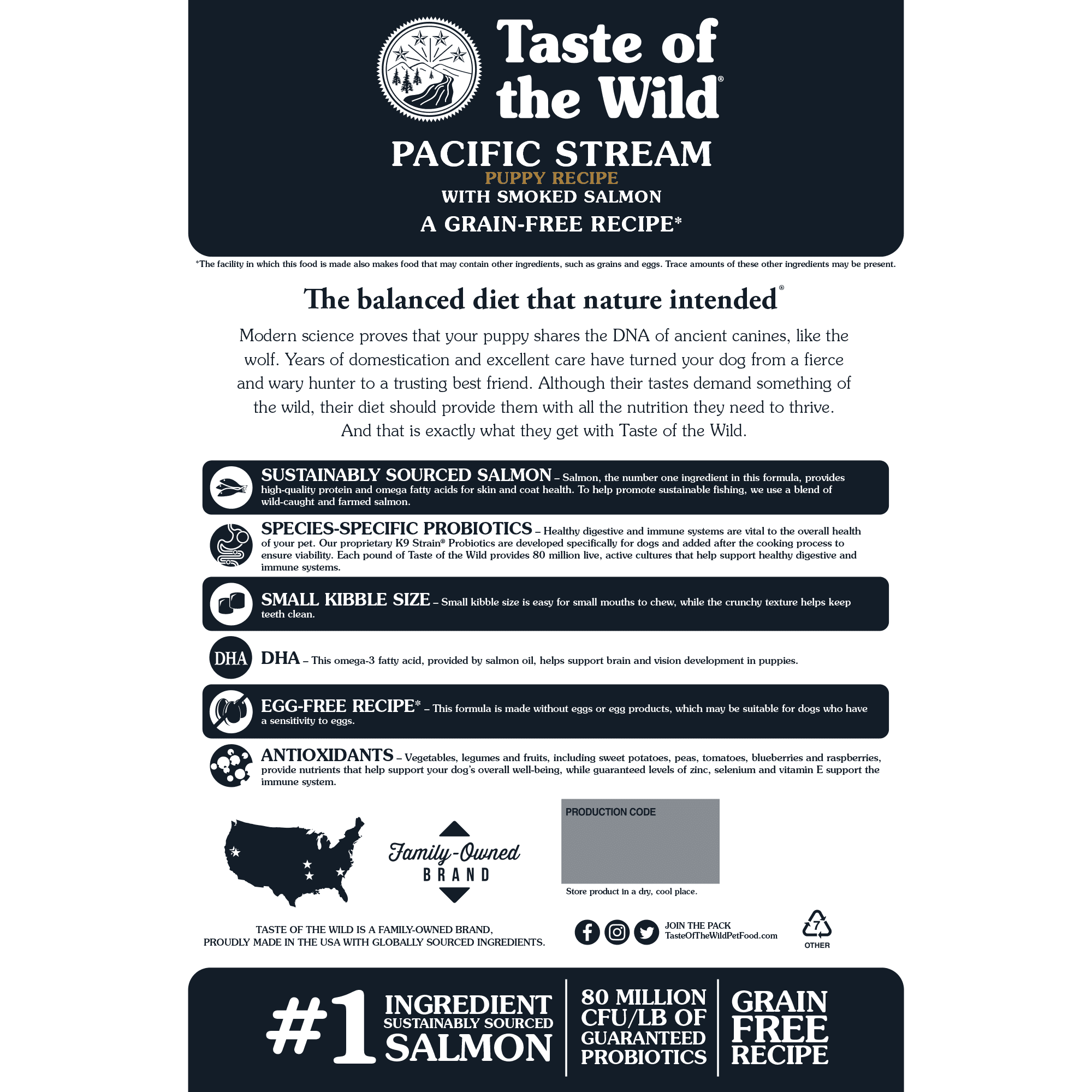 Taste of the Wild Pacific Stream Puppy Formula with Smoked Salmon - Image 4