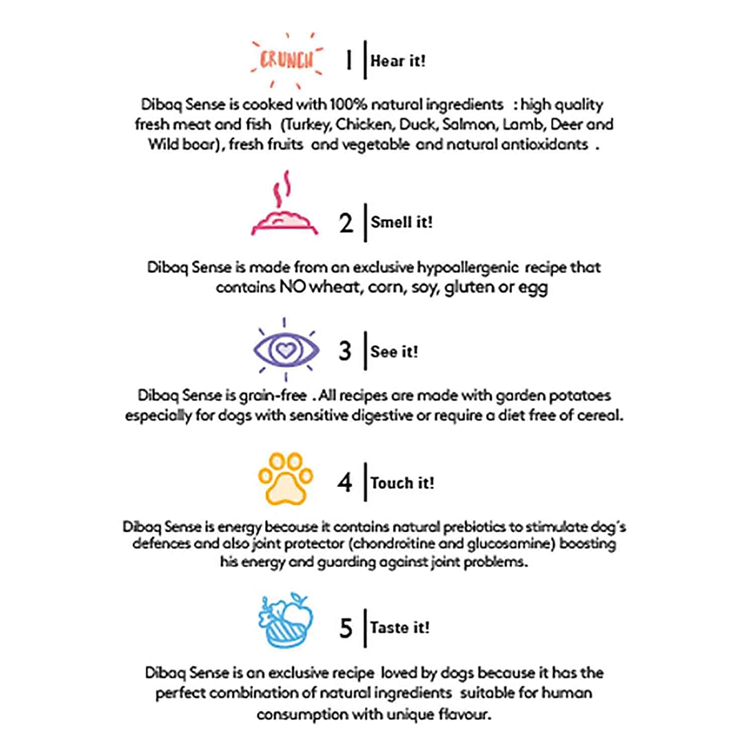 Dibaq Sense Chicken & Duck Grain Free Hypoallergenic Adult All Breeds Dog Food - Image 4