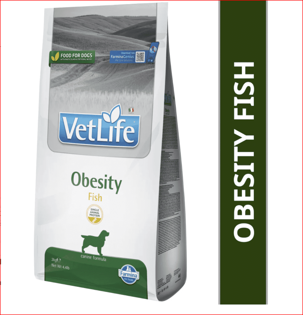 Farmina Vet Life Obesity Fish Adult Dog Dry Food - Image 3